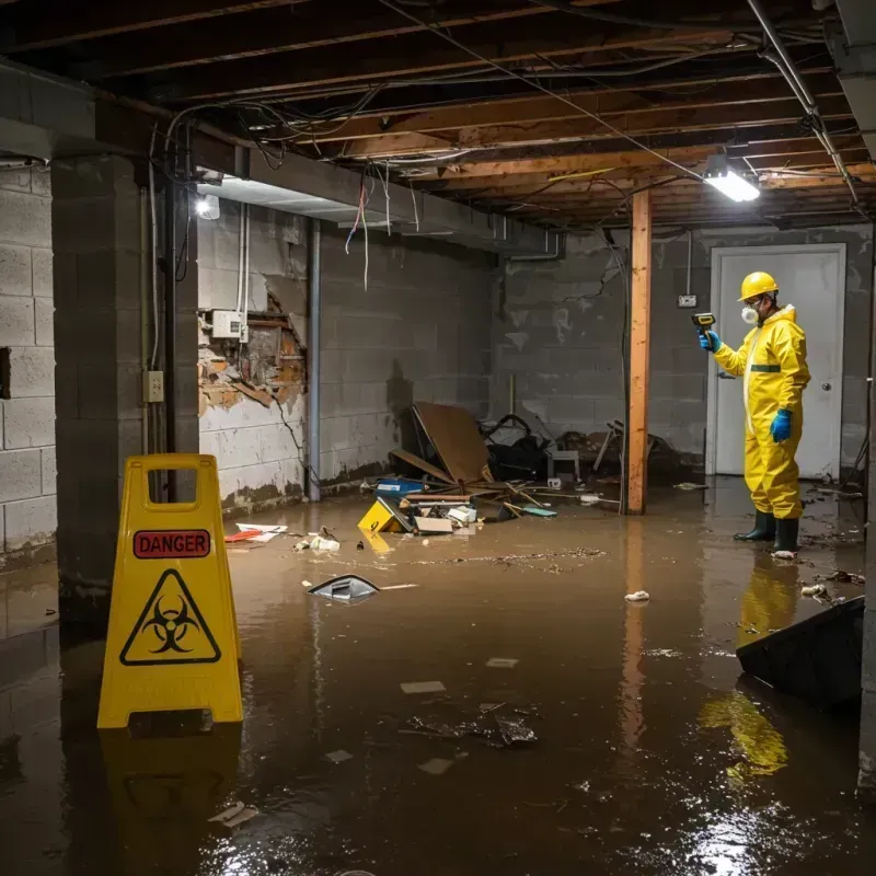 Flooded Basement Electrical Hazard in Hutto, TX Property